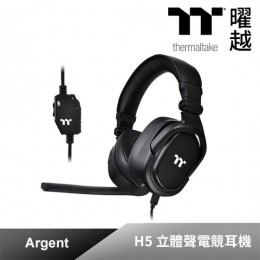 TT Thermaltake 幻銀 Argent H5 立體聲電競耳機 GHT-THF-ANECBK-30